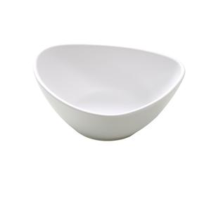 Yanco China Moderne Matte White Melamine 12oz Triangular Bowl - 4dz - MO-206 