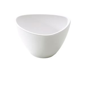 Yanco China Moderne Matte White Melamine 8oz Triangular Bowl - 4dz - MO-304 