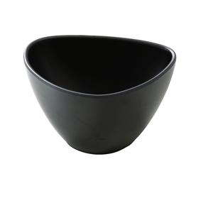 Yanco China Moderne Matte Black Melamine 16oz Triangular Bowl - 4dz - MO-306BK 