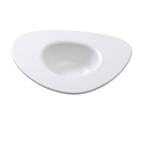 Yanco China Moderne Matte White Melamine 14oz Triangular Dessert Plate - MO-412 