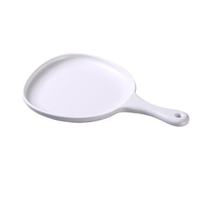 Yanco China Moderne Matte White Melamine 12inx 8in Pan Plate with Handle - MO-810 