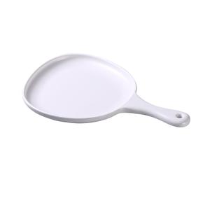 Yanco China Moderne Matte White Melamine 14inx 10in Pan Plate with Handle - MO-811 