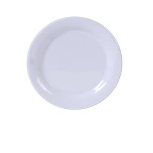 Yanco China Milestone White Melamine 7.5in dia. Narrow Rim Plate - 4dz - MS-107WT 