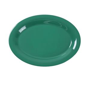 Yanco China Milestone Green Melamine 9.5in x 7.25in Oval Platter - 2dz - MS-209GR 