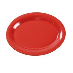 Yanco China Milestone Red Melamine 9.5in x 7.25in Oval Platter - 2dz - MS-209RD 