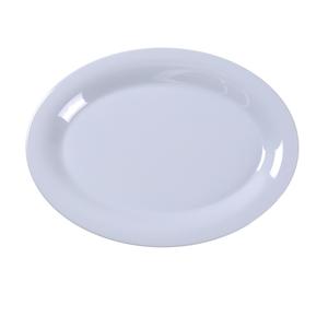 Yanco China Milestone White Melamine 9.5in x 7.25in Oval Platter - 2dz - MS-209WT 