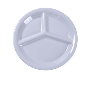 Yanco China Milestone White Melamine 10.25in dia. 3-Compartment Plate - MS-710WT 