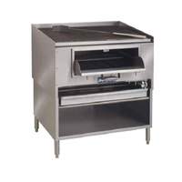 Imperial 36in stainless steel Gas Mesquite Wood Broiler with 1 Frt. Burner & Chute - MSQ-36 