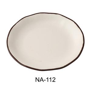 Yanco China Nature Art White Melamine 12in dia. Dinner Plate - 1dz - NA-112 