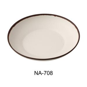 Yanco China Nature Art White Melamine 20oz 8in dia. Soup Plate - 3dz - NA-708 