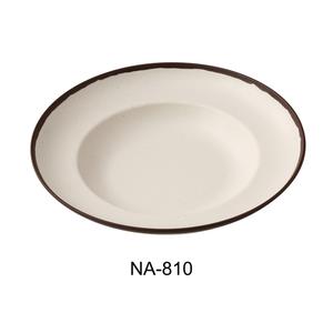 Yanco China Nature Art White Melamine 12oz 10.75in dia. Pasta Bowl - NA-810 