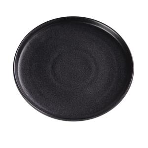 Yanco China Noble Black Porcelain 7.5in dia. Rolled Edge Plate - 3dz - NB-107 
