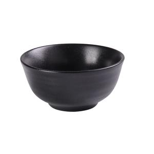 Yanco China Noble Black Porcelain 10oz 4.5in dia. Rice Bowl - 3dz - NB-805 