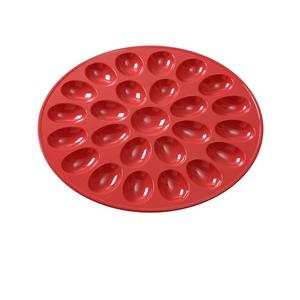 Yanco China Nu-Classic Red Melamine 12.5in dia. Egg Holder - 1dz - NC-1014RD 