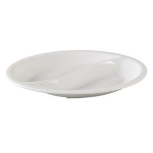 Yanco China Nu-Classic White Melamine 10in x 6.75in Oval Plate - 2dz - NC-4520 