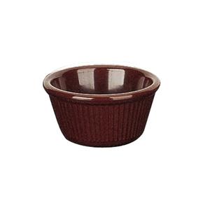 Yanco China Nu-Classic Chocolate Melamine 2oz Fluted Ramekin - 6dz - NC-509C 