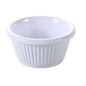 Yanco China Nu-Classic White Melamine 2oz Fluted Ramekin - 6dz - NC-509WT 