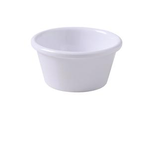 Yanco China Nu-Classic White Melamine 6oz Smooth Ramekin - 6dz - NC-539 