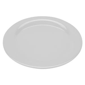 GET Diamond White Melamine 10.5in dia. Narrow Rim Plate - 1dz - NP-10-DW 