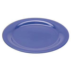 GET Diamond Peacock Blue Melamine 10.5in dia. Mardi Gras Plate - NP-10-PB 