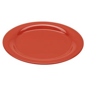 GET Diamond Rio Orange Melamine 10.5in dia. Mardi Gras Plate - NP-10-RO 