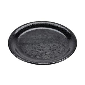 GET Etchedware Textured Black Melamine 6.5"dia. Narrow Rim Plate - NP-6-BK 