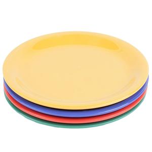 GET Diamond Color Mix Melamine 6.5" dia. Narrow Rim Plate- 4 Doz - NP-6-MIX