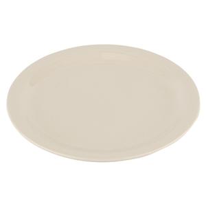 GET Diamond Ivory Melamine 7.25" dia. Narrow Rim Plate - 4 Dozen - NP-7-DI