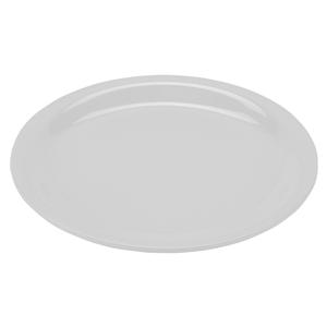 GET Diamond White Melamine 7.25" dia. Narrow Rim Plate - 4 Doz - NP-7-DW