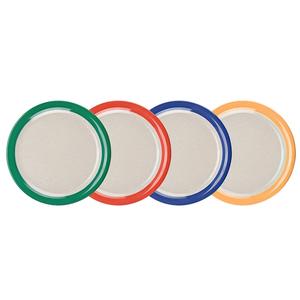 GET Diamond Color Mix Melamine 9" dia. Narrow Rim Plate - 2 Doz - NP-9-TTM