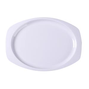 Yanco China Nessico White Melamine 11.5in x 7.5in Heavy Weight Platter - NS-211W 