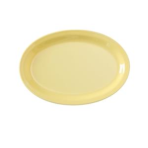 Yanco China Nessico Yellow Melamine 13.25inx 9.5in Oval Narrow Rim Platter - NS-515Y 