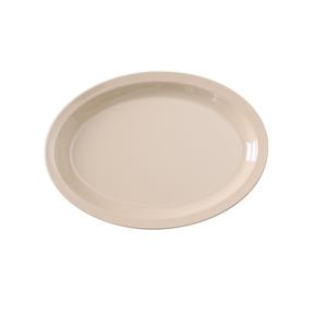 Yanco China Nessico Tan Melamine 15.5in x 10.75in Oval Narrow Rim Platter - NS-516T 