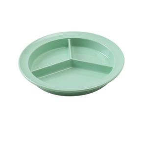 Yanco China Nessico Green Melamine 8.75in dia. 3 Compartment Deep Plate - NS-701G 