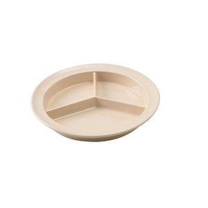 Yanco China Nessico Tan Melamine 8.75in dia. 3 Compartment Deep Plate - NS-701T 