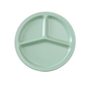 Yanco China Nessico Green Melamine 10in dia. 3 Compartment Plate - 2dz - NS-702G 