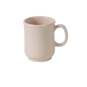 Yanco China Nessico Tan Melamine 8oz 3in dia. Bulbous Mug - 4dz - NS-901T 