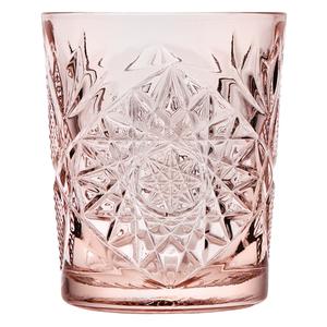 Mikasa Hospitality O-1006373 Icon Coral Pink 12oz Double Old Fashioned Glass - 6 Each 