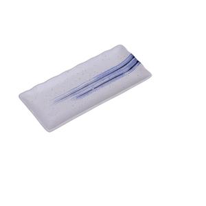 Yanco China Ocean White/Blue Porcelain 12.5in x 5.5in Sushi Plate - 1dz - OC-3112 