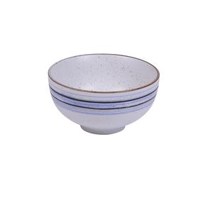 Yanco China Ocean White/Blue Porcelain 8oz 4.5in dia. Rice Bowl - 3dz - OC-505 