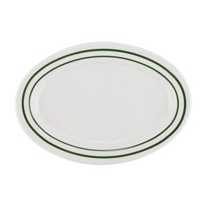 GET Emerald Melamine 9.75in x 7.25in Oval Platter - 2dz - OP-950-EM 