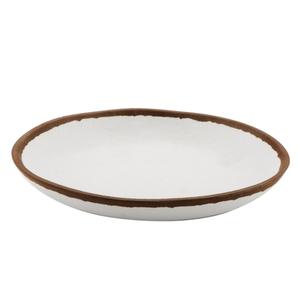 GET Pottery Market Cream Melamine 1 qt. Soup Plate - 1 Doz - P-100-CRM