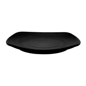 GET Nara Black Melamine 9.75in Square Plate - 1dz - P-1000-BK 