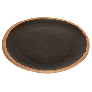 GET Pottery Market Brown Melamine 10.5in dia. Plate - 1dz - P-101-BR 