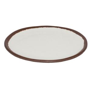 GET Pottery Market Cream Melamine 10.5in dia. Plate - 1dz - P-101-CRM 