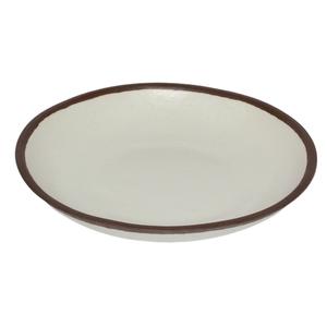 GET Pottery Market Cream Melamine 8.3" dia. Coupe Plate - 2 Doz - P-83-CRM