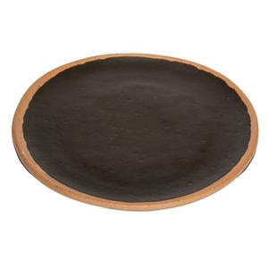 GET Pottery Market Brown Melamine 9in dia. Dinner Plate - 1dz - P-90-BR 