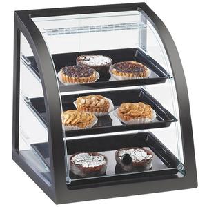 Cal-Mil P255-96S Midnight Bamboo 17" x 17" x 18"H 3-Tier Display Case
