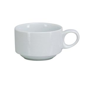 Yanco China Paris Super White Porcelain 7oz Stackable Cup - 3dz - PA-001 