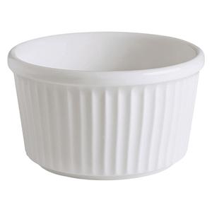 GET Corona Actualite Bright White Porcelain 10.7 oz. Ramekin - PA1101707024